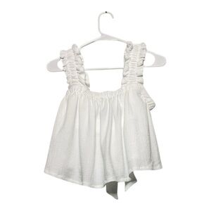 Women’s Miou Muse white babydoll top, size small